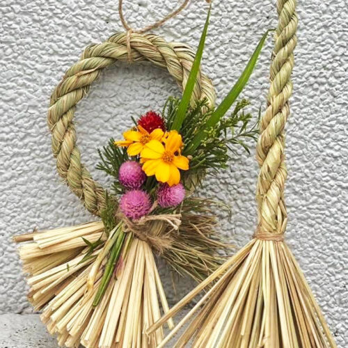 稻草編織－注連繩花圈